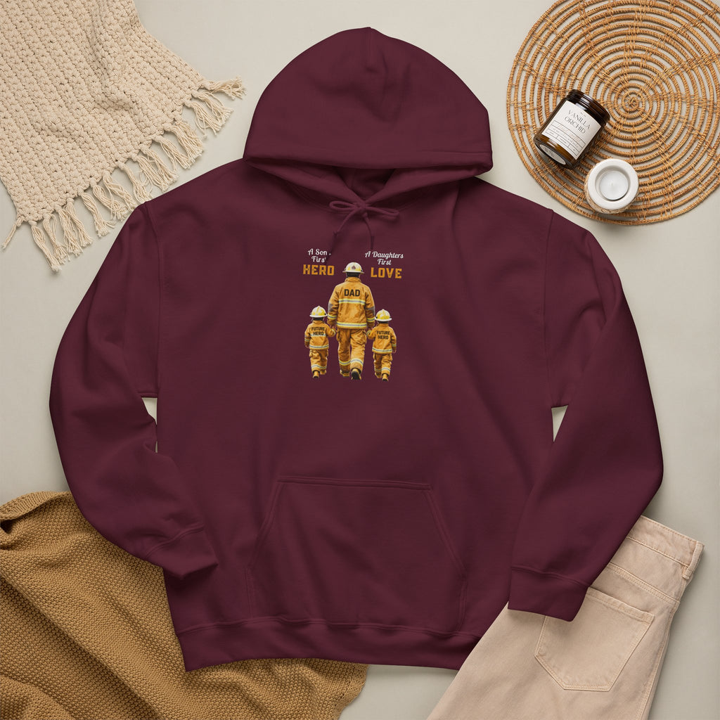 Daddy's Children Fire Fighter Unisex Heavy Blend™ Hooded Sweatshirt