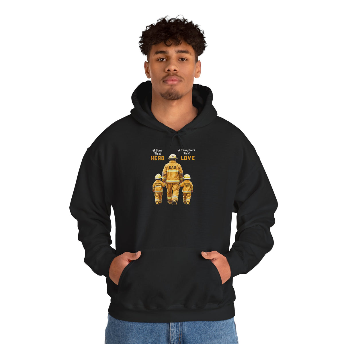 Daddy's Children Fire Fighter Unisex Heavy Blend™ Hooded Sweatshirt