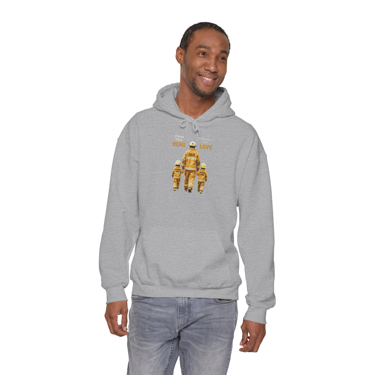 Daddy's Children Fire Fighter Unisex Heavy Blend™ Hooded Sweatshirt