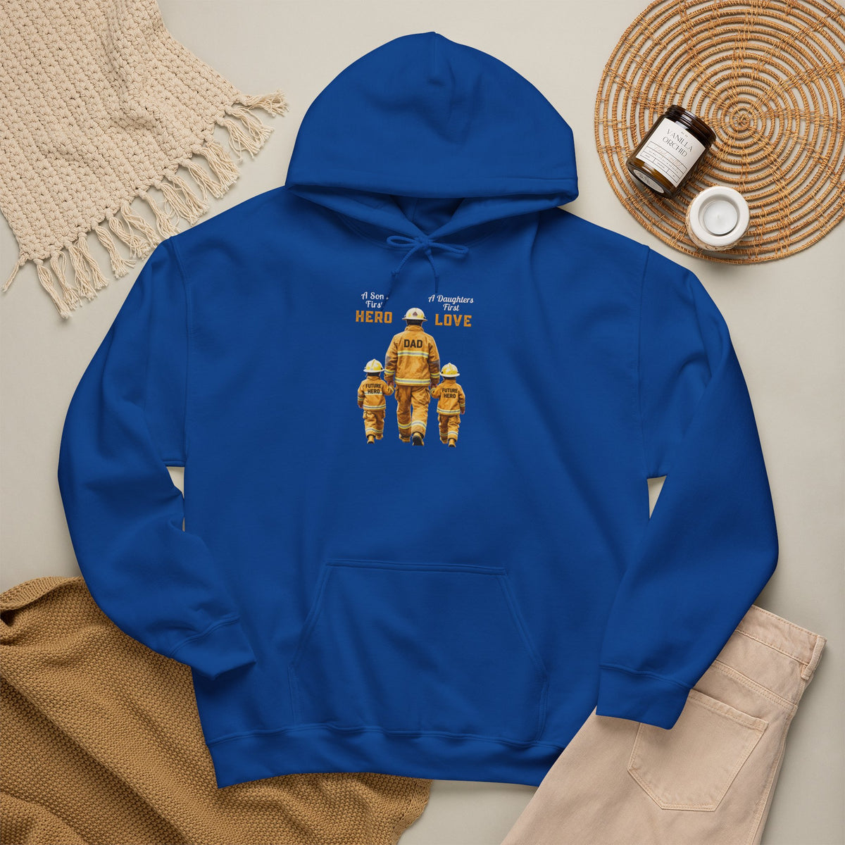 Daddy's Children Fire Fighter Unisex Heavy Blend™ Hooded Sweatshirt