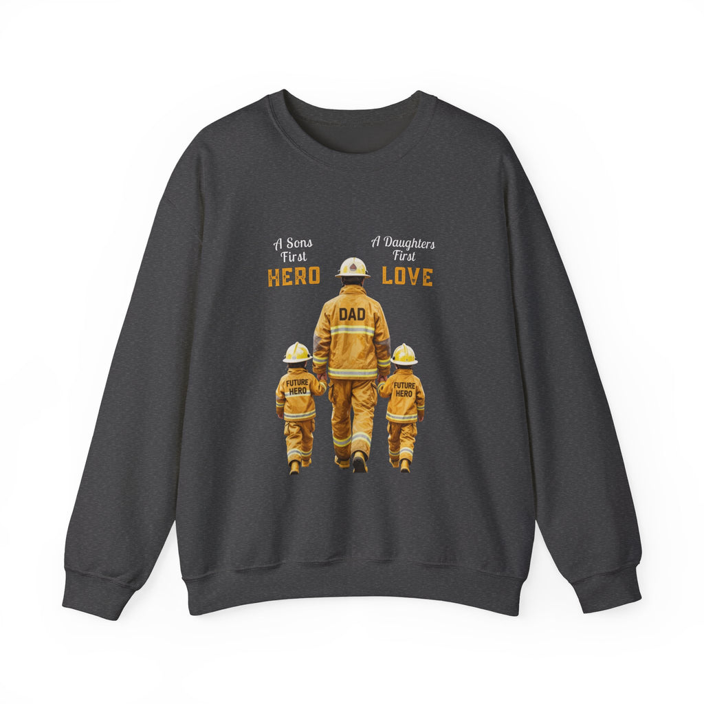 Daddy's Children Fire Fighter Unisex Heavy Blend™ Crewneck Sweatshirt