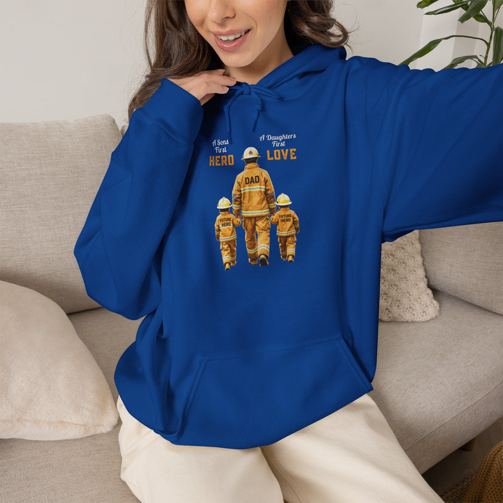 Daddy's Children Fire Fighter Unisex Heavy Blend™ Hooded Sweatshirt
