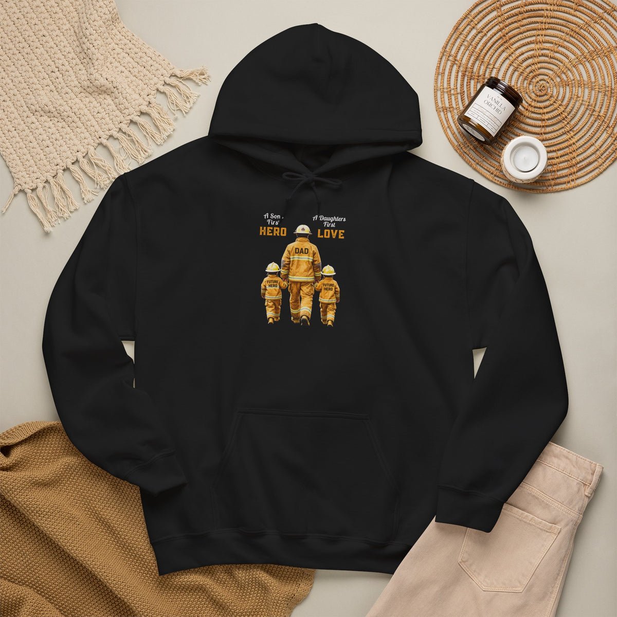 Daddy's Children Fire Fighter Unisex Heavy Blend™ Hooded Sweatshirt