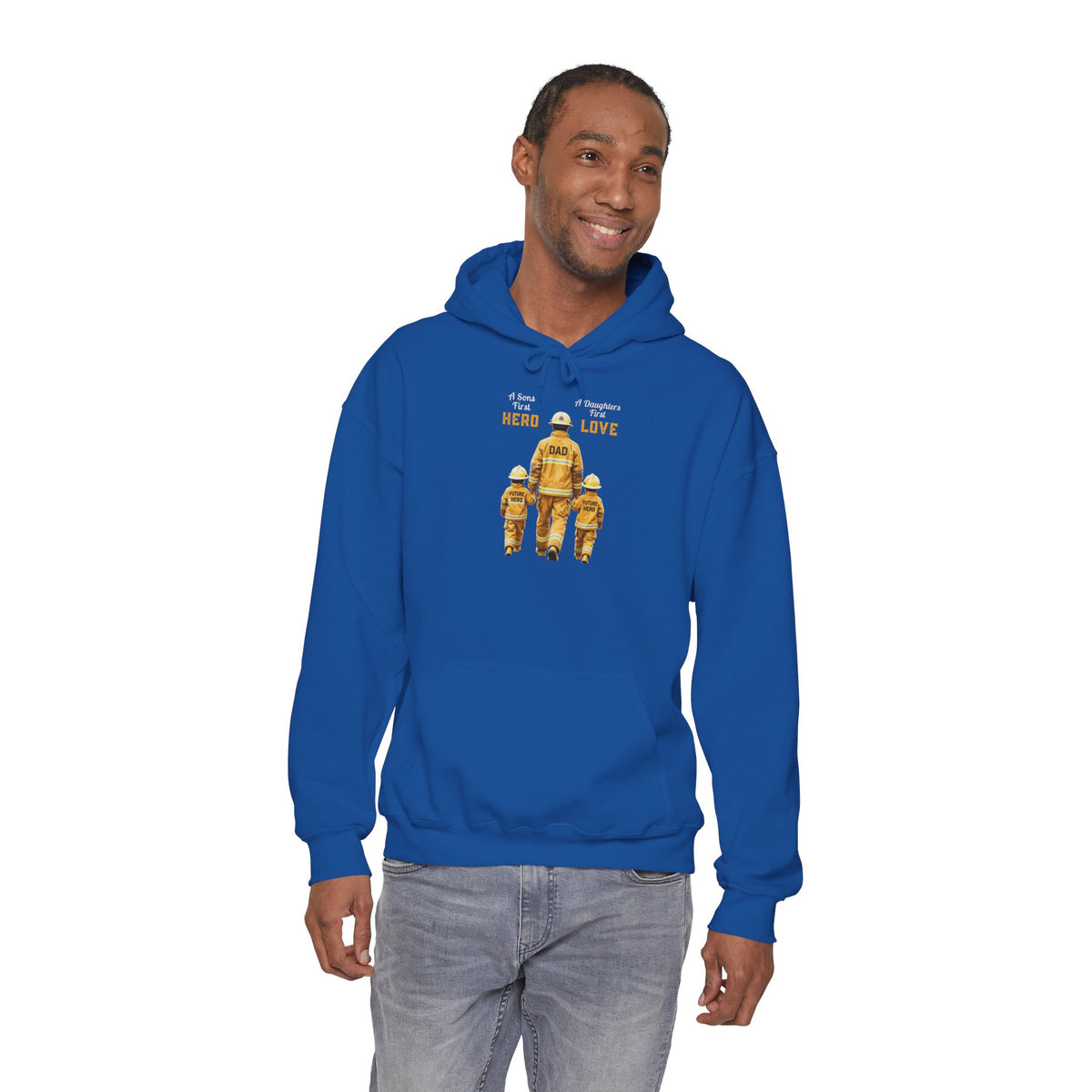 Daddy's Children Fire Fighter Unisex Heavy Blend™ Hooded Sweatshirt