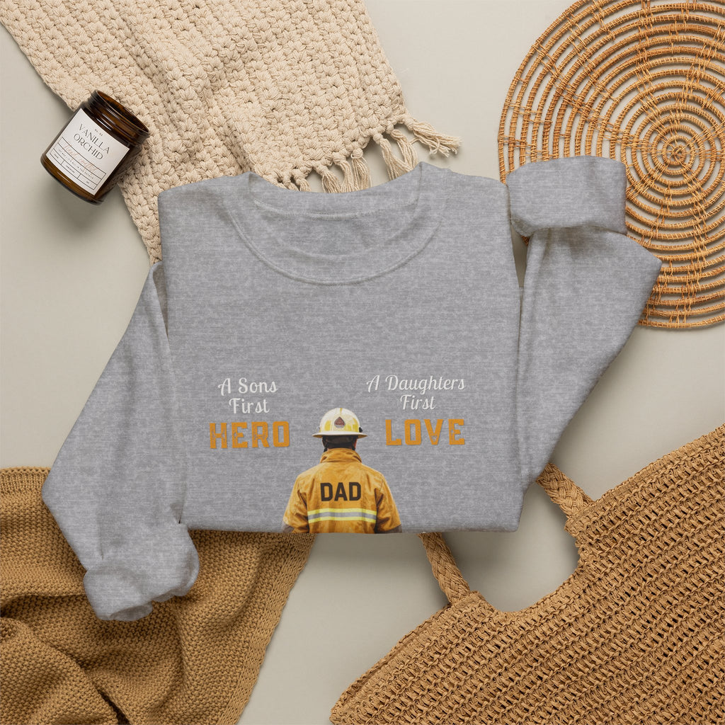 Daddy's Children Fire Fighter Unisex Heavy Blend™ Crewneck Sweatshirt