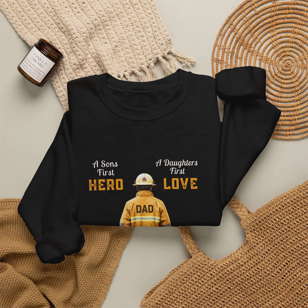 Daddy's Children Fire Fighter Unisex Heavy Blend™ Crewneck Sweatshirt