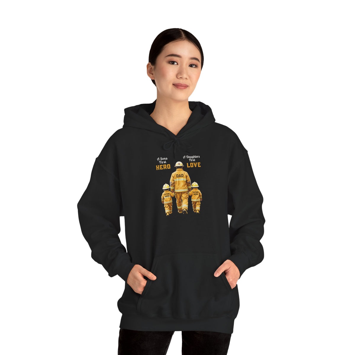 Daddy's Children Fire Fighter Unisex Heavy Blend™ Hooded Sweatshirt