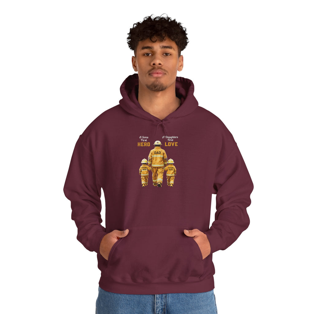 Daddy's Children Fire Fighter Unisex Heavy Blend™ Hooded Sweatshirt