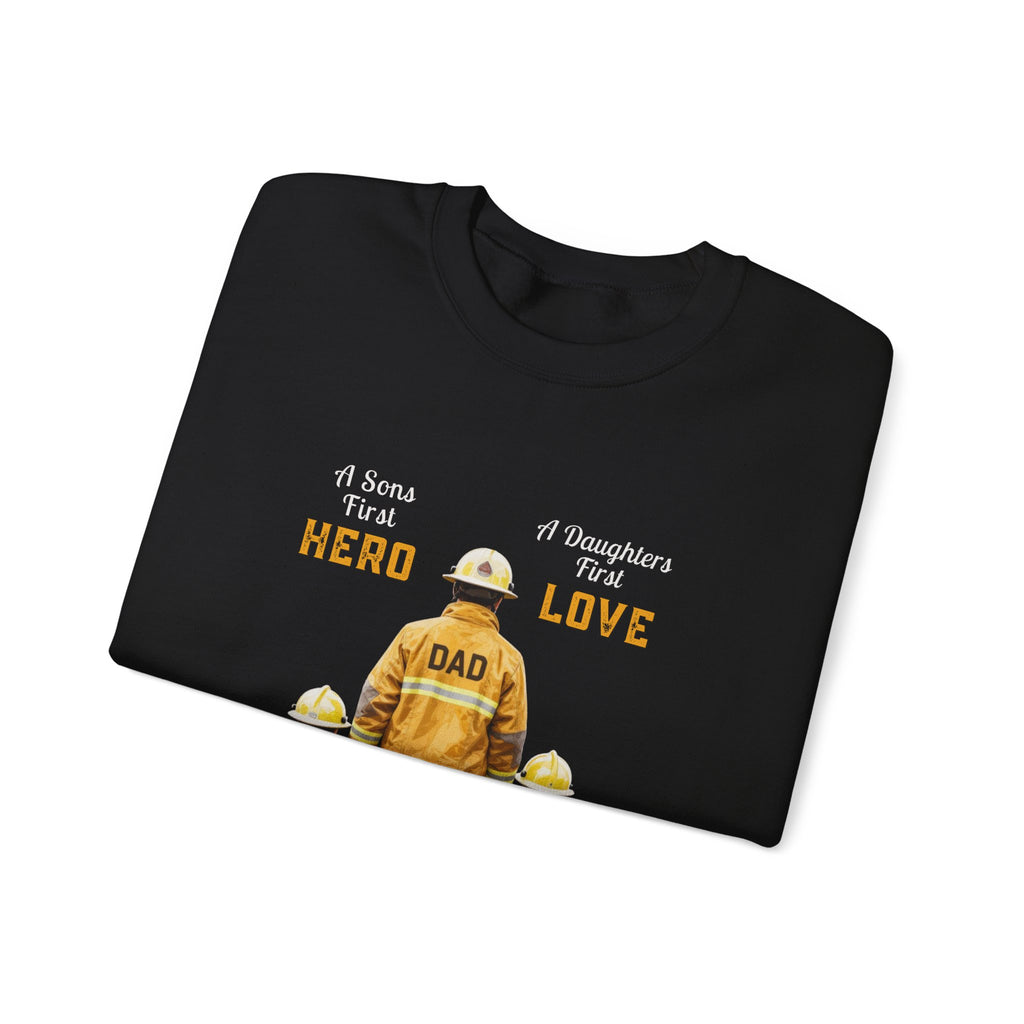 Daddy's Children Fire Fighter Unisex Heavy Blend™ Crewneck Sweatshirt