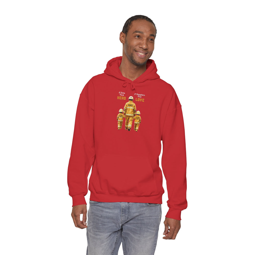 Daddy's Children Fire Fighter Unisex Heavy Blend™ Hooded Sweatshirt