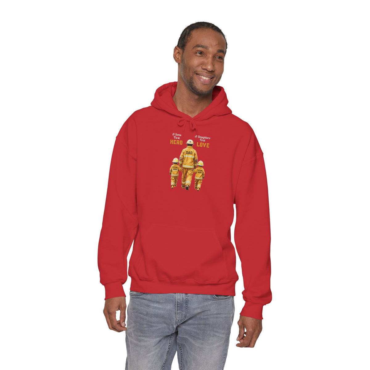 Daddy's Children Fire Fighter Unisex Heavy Blend™ Hooded Sweatshirt