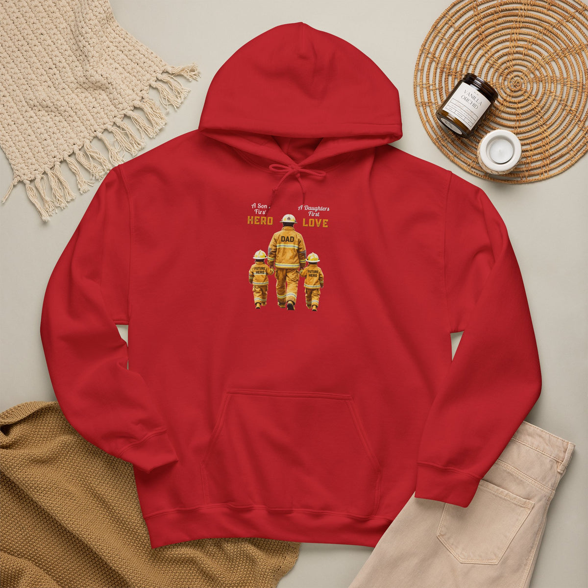 Daddy's Children Fire Fighter Unisex Heavy Blend™ Hooded Sweatshirt