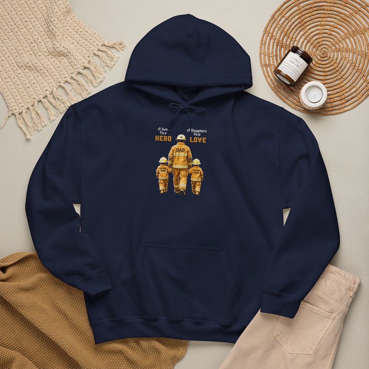 Daddy's Children Fire Fighter Unisex Heavy Blend™ Hooded Sweatshirt