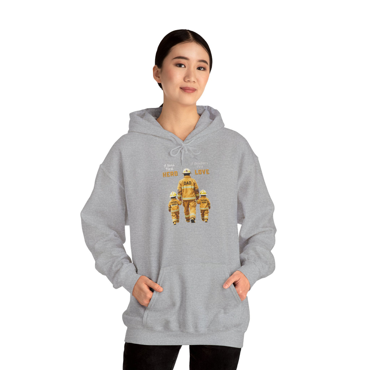 Daddy's Children Fire Fighter Unisex Heavy Blend™ Hooded Sweatshirt