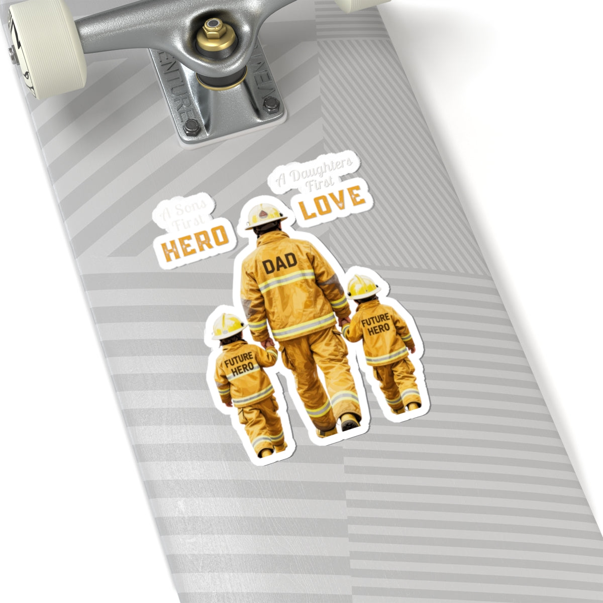 A Son's First Hero/A Daughter's First LOVE...Kiss-Cut Stickers