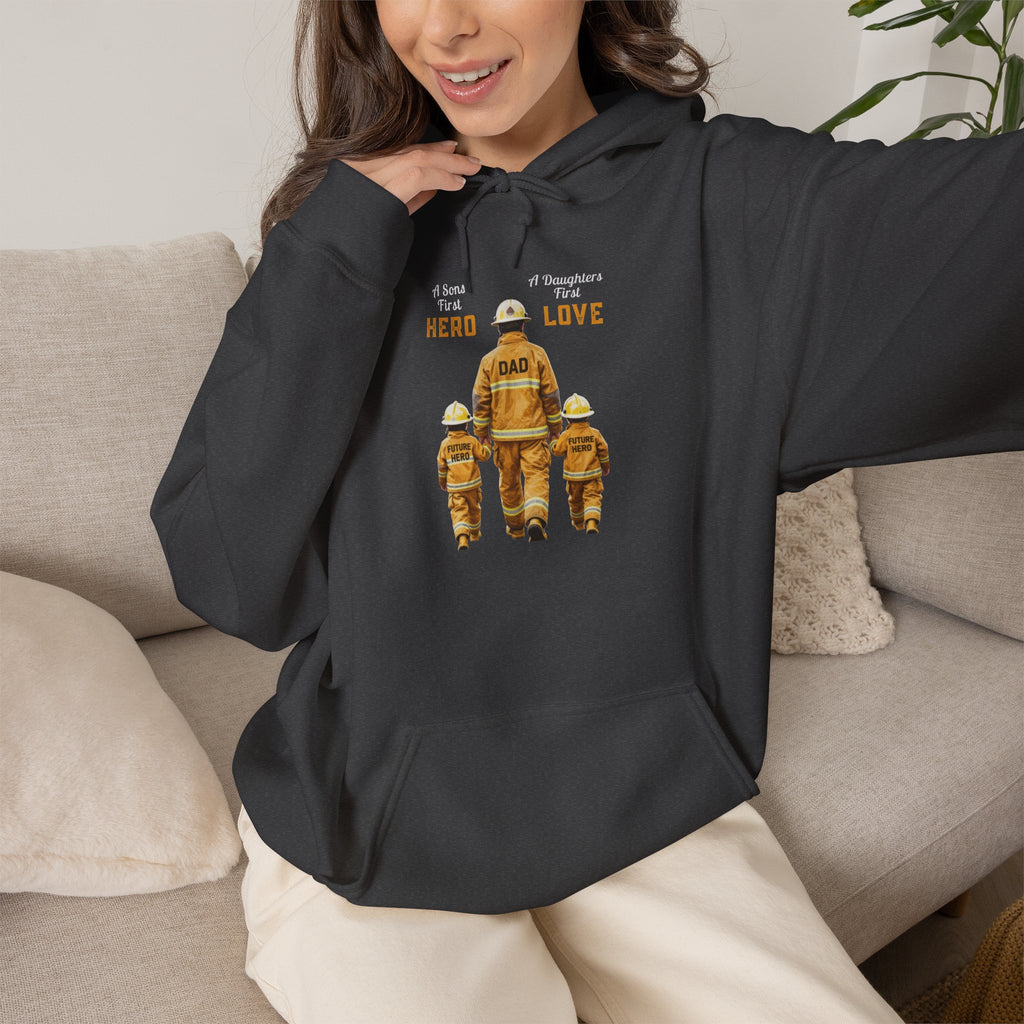 Daddy's Children Fire Fighter Unisex Heavy Blend™ Hooded Sweatshirt