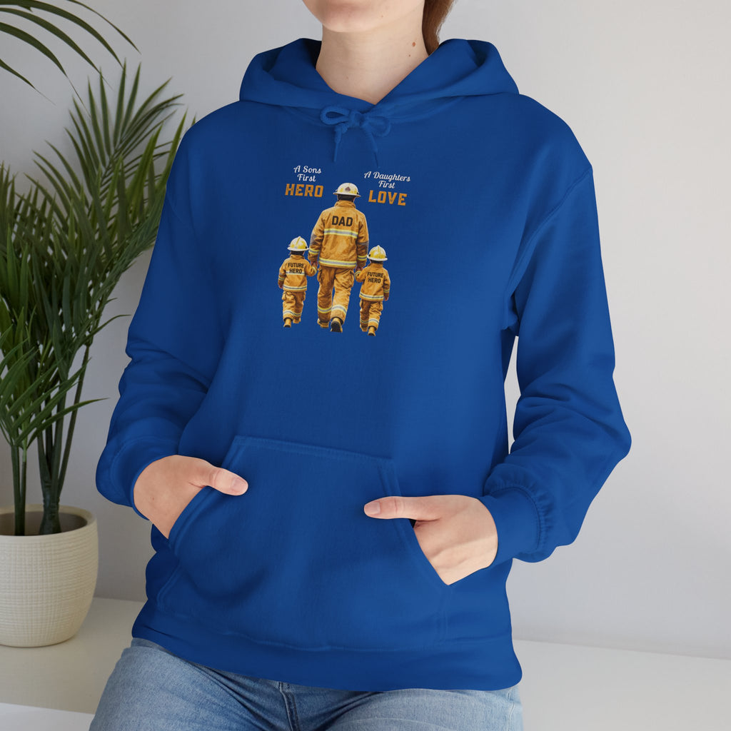 Daddy's Children Fire Fighter Unisex Heavy Blend™ Hooded Sweatshirt