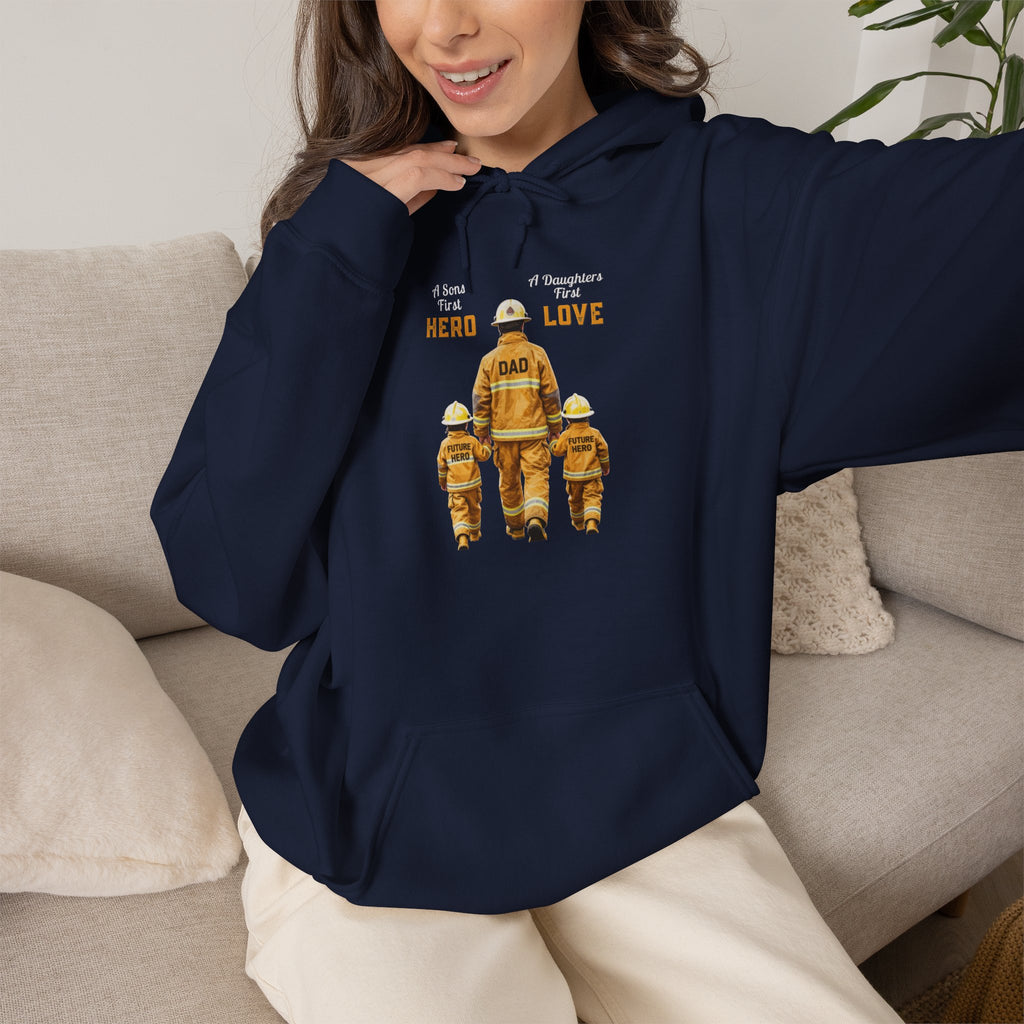 Daddy's Children Fire Fighter Unisex Heavy Blend™ Hooded Sweatshirt
