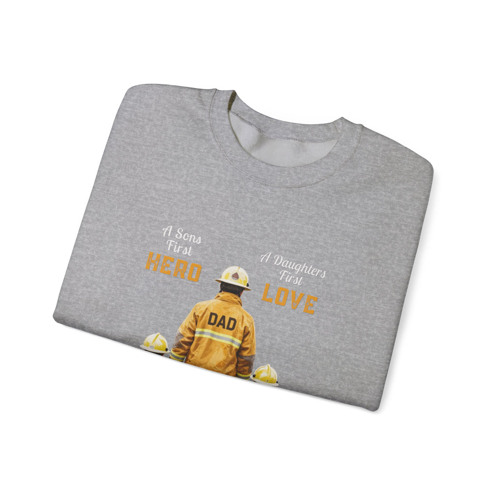 Daddy's Children Fire Fighter Unisex Heavy Blend™ Crewneck Sweatshirt