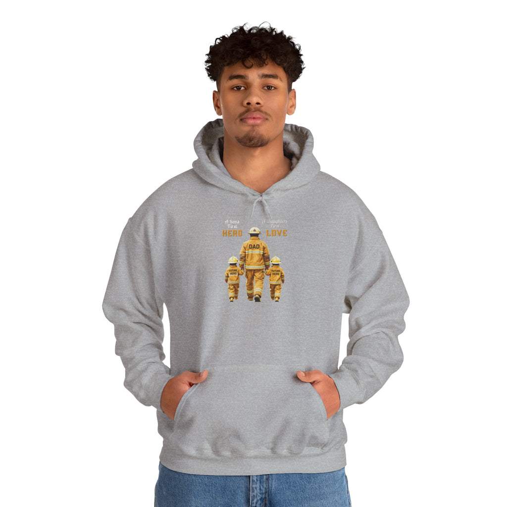 Daddy's Children Fire Fighter Unisex Heavy Blend™ Hooded Sweatshirt