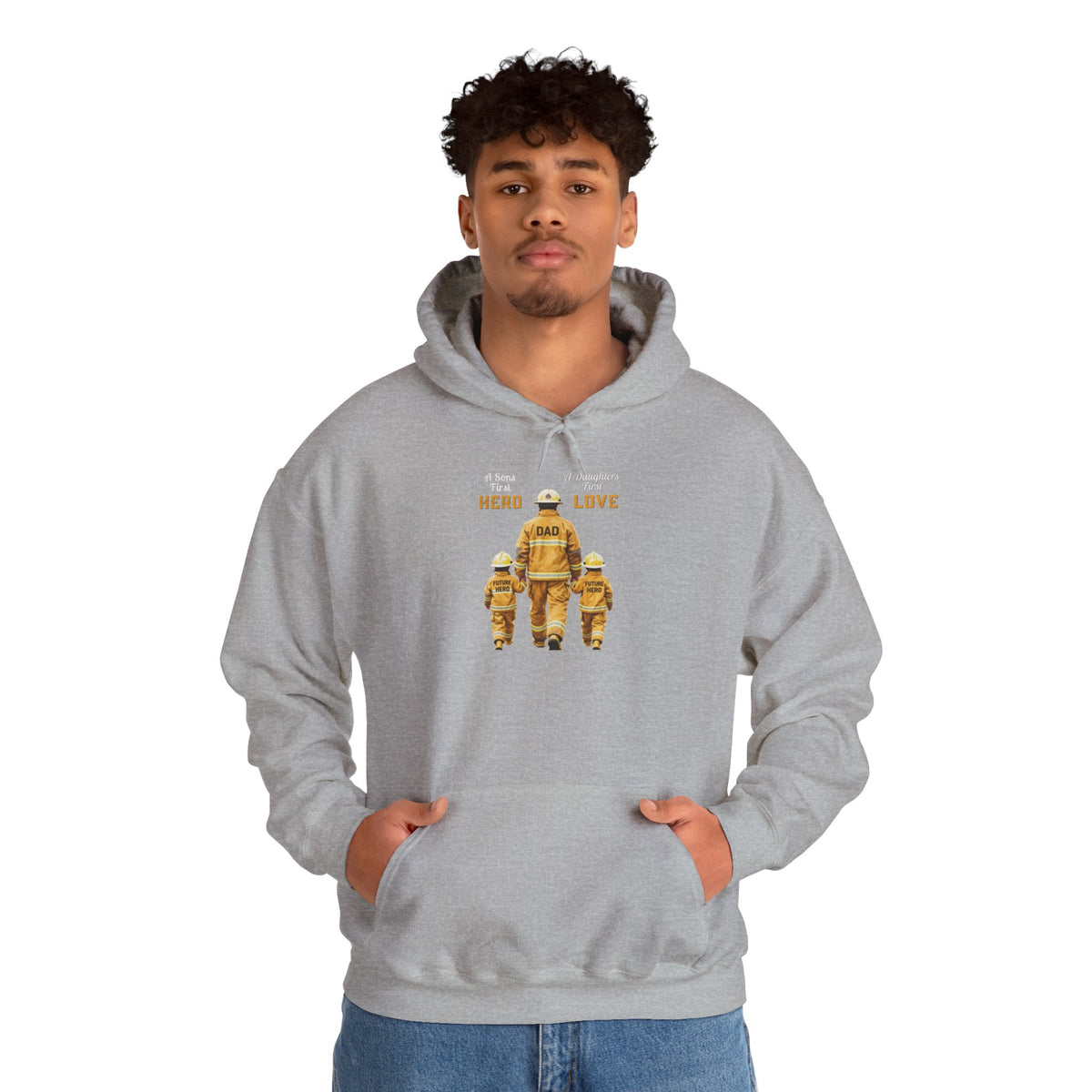 Daddy's Children Fire Fighter Unisex Heavy Blend™ Hooded Sweatshirt