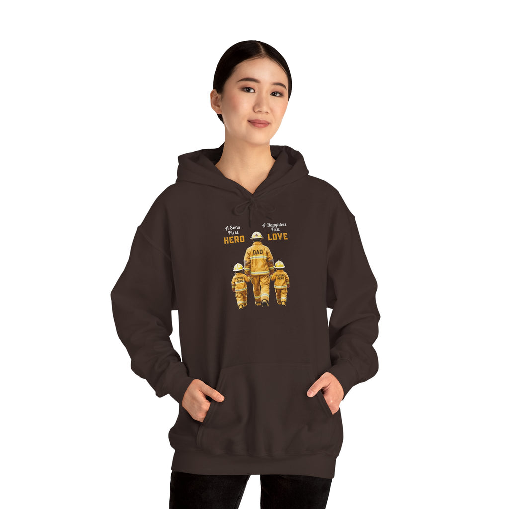 Daddy's Children Fire Fighter Unisex Heavy Blend™ Hooded Sweatshirt