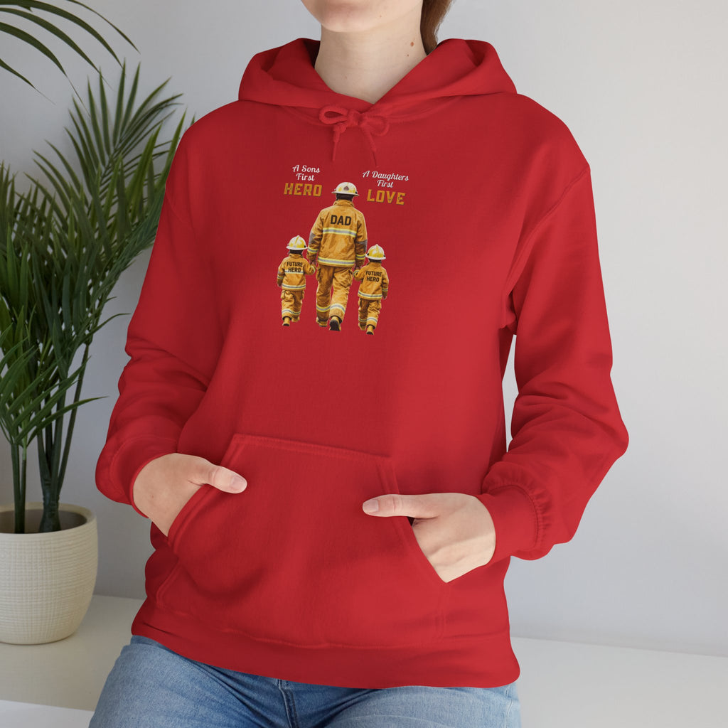 Daddy's Children Fire Fighter Unisex Heavy Blend™ Hooded Sweatshirt
