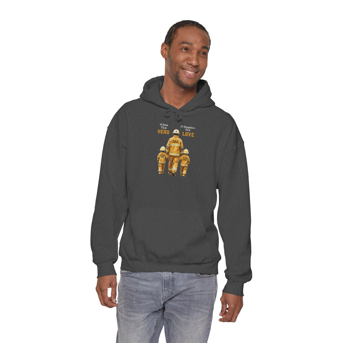 Daddy's Children Fire Fighter Unisex Heavy Blend™ Hooded Sweatshirt