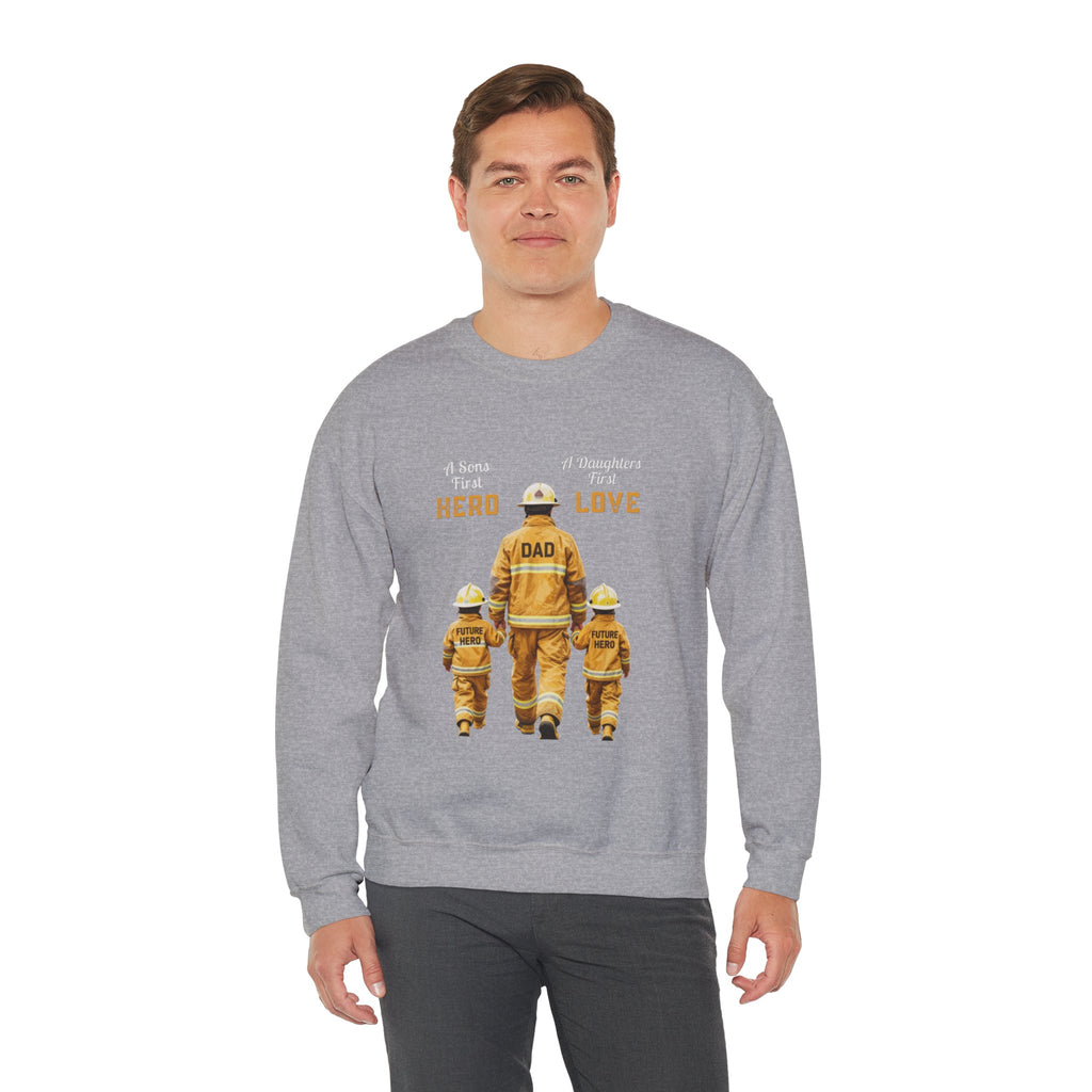 Daddy's Children Fire Fighter Unisex Heavy Blend™ Crewneck Sweatshirt