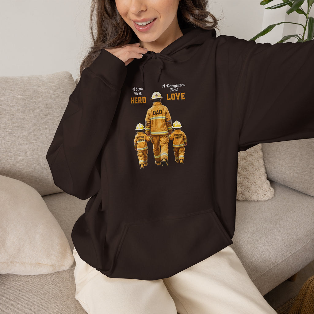 Daddy's Children Fire Fighter Unisex Heavy Blend™ Hooded Sweatshirt