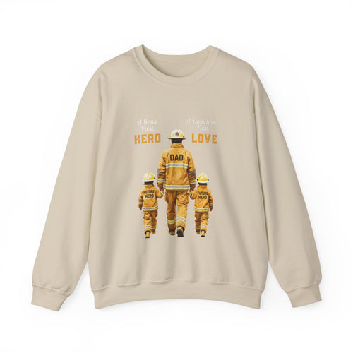 Daddy's Children Fire Fighter Unisex Heavy Blend™ Crewneck Sweatshirt