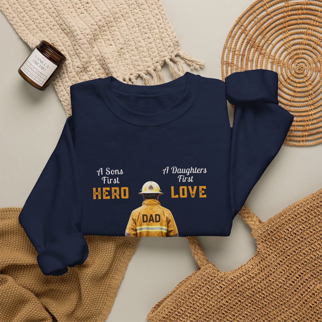 Daddy's Children Fire Fighter Unisex Heavy Blend™ Crewneck Sweatshirt