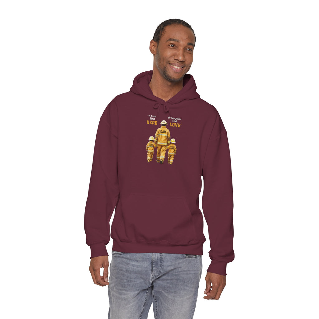 Daddy's Children Fire Fighter Unisex Heavy Blend™ Hooded Sweatshirt